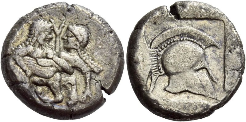 The Orrescii
Stater late sixth-early fifth century BC, AR 9.40 g. Centaur r., a...