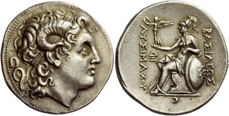 Kings of Thrace. Lysimachus, 323 – 281
Tetradrachm, Lampsacus circa 297-281, AR...