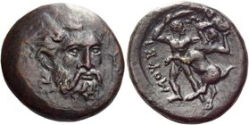 Mopsius
Tetrachalkous circa 350, Æ 7.86 g. Laureate head of Zeus three-quarters r.; in r. field, thunderbolt. Rev. ΜΟΨΕΙ – ΩΝ Mopsus standing facing,...