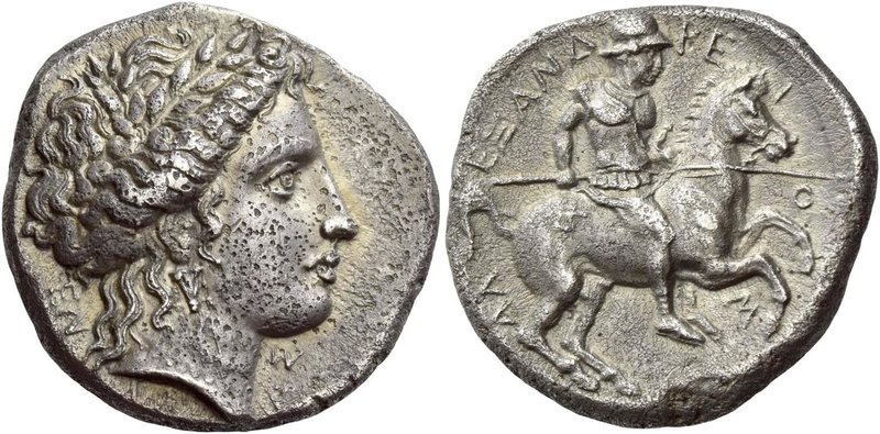 Pherae
Stater struck under tyrant Alexander circa 369-358, AR 11.92 g. ΕΝ – ΝΟΔ...