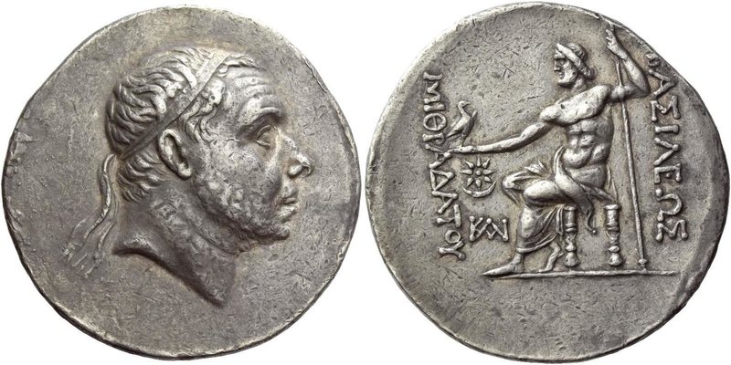 Kings of Pontus, Mithradates III, circa 220 – 196/5
Tetradrachm circa 220-196/5...