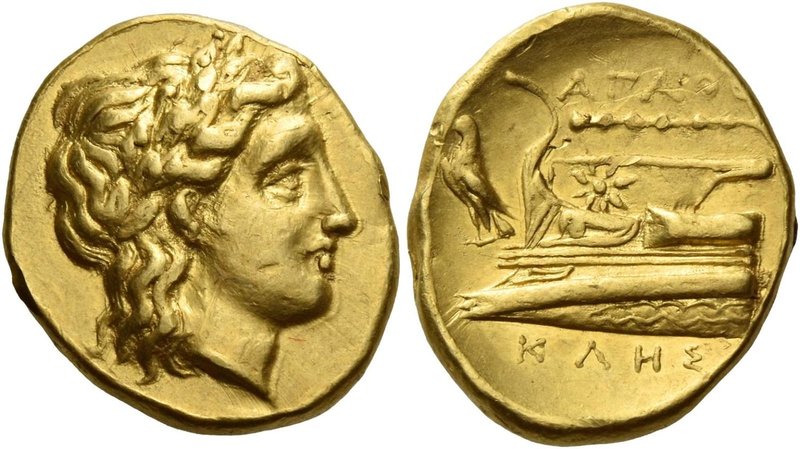 Bithynia, Cius
Stater, magistrate Agathokles circa 340-330, AV 8.57 g. Laureate...