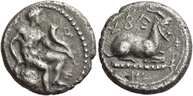 Cyprus. Kings of Salamis, Evagoras I circa 411- 374
Tetrobol, Salamis circa 411...