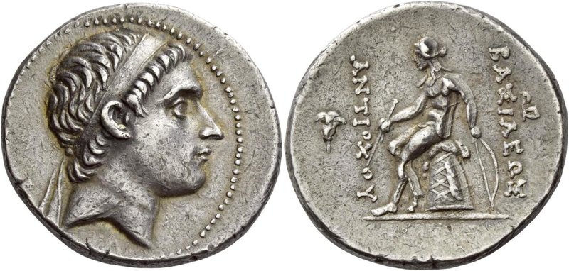 Antiochus III, 223 – 187
Tetradrachm, rose mint (Edessa?) circa 223-217, AR 16....