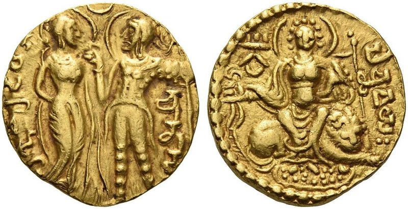 The Gupta Empire
Chandragupta I, circa 319 – 343 AD. Dinar, King and Queen type...