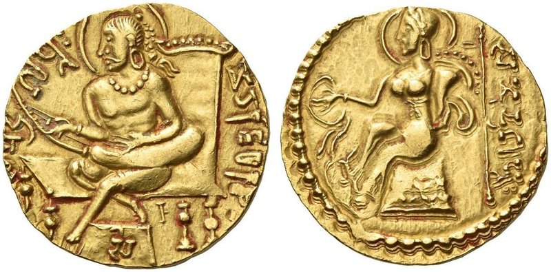 The Gupta Empire
Samudragupta, circa 344 – 378 AD. Dinar, Lyrist type, circa 34...