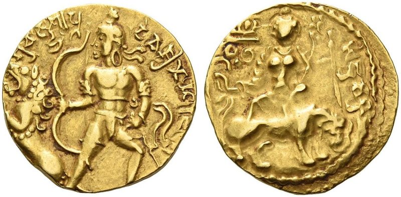 The Gupta Empire
Chandragupta II, 383 – 412 AD. Dinar, Lion-slayer type, 383-41...