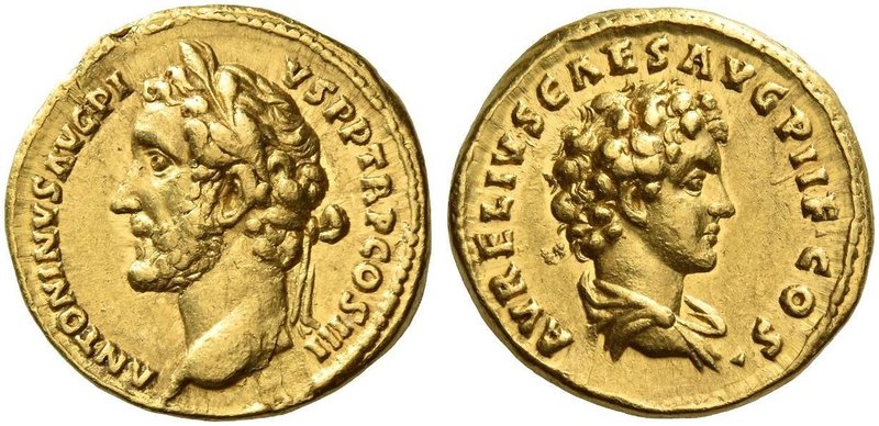 Antoninus Pius augustus, 138 – 161. Aureus 140, AV 6.97 g. ANTONINVS AVG PI – VS...