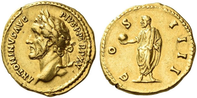 Antoninus Pius augustus, 138 – 161. Aureus 151-152, AV 7.27 g. ANTONINVS AVG – P...