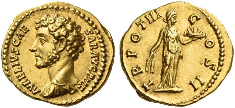 Marcus Aurelius caesar, 139 – 161. Aureus 148-149, AV 7.30 g. AVRELIVS CAE – SAR...
