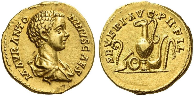 Caracalla caeasar, 195 – 198. Aureus circa 196, AV 7.25 g. M AVR ANTO – NINVS CA...