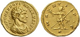 Quintillus, brother of Claudius II, July – September (?) 270. Aureus, Mediolanum July – September (?) 270, AV 4.87 g. IMP C M AVR QVI – NTILLVS AVG La...