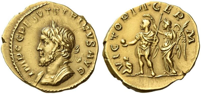 Tetricus I, 271 – 274. Aureus, Cologne 271, AV 4.44 g. IMP C G P ESV TETRICVS AV...