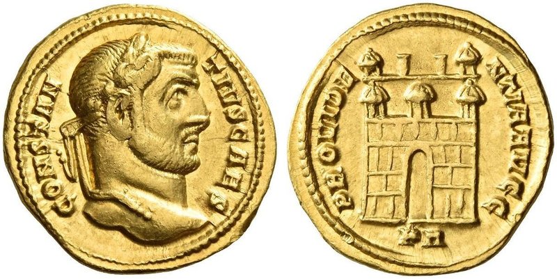 Constantius I Chlorus caesar, 293 – 305. Aureus 294-299, AV 5.44 g. CONSTAN – TI...