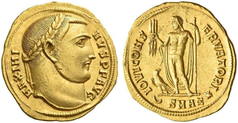 Maximinus II Daia caesar, 305 – 309. Aureus, Antiochia 311-313, AV 5.24 g. MAXIM...