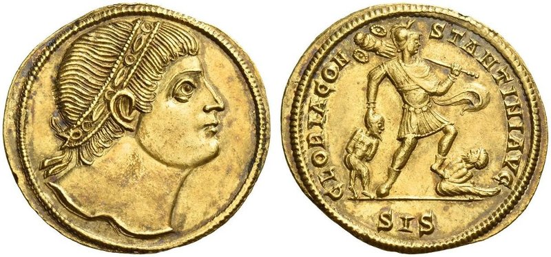 Constantine I augustus, 307 – 337. Medallion of 1 ½ solidi, Siscia 327, AV 6.83 ...