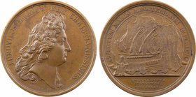 Louis XIV, constitution d'une flotte de 40 galères à Marseille, 1688 Paris
SPL. Bronze, 41,0 mm, 31,40 g, 12 h
Divo 224
Splendide exemplaire peut ê...