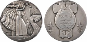Paris, Fédération Française de Natation et de Sauvetage, par Dammann, 1934 Paris
SUP. Argent, 50,0 mm, 64,52 g, 12 h, Punch: Tête d'aigle

Poinçons...