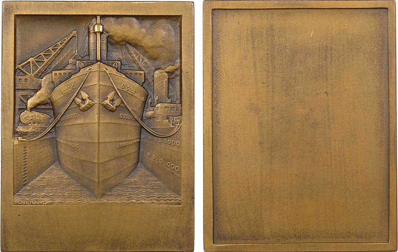 Commerce, par Raoul Bénard, s.d. (1930) Paris
SPL, R. Bronze, 70,0 mm, 117,00 g...