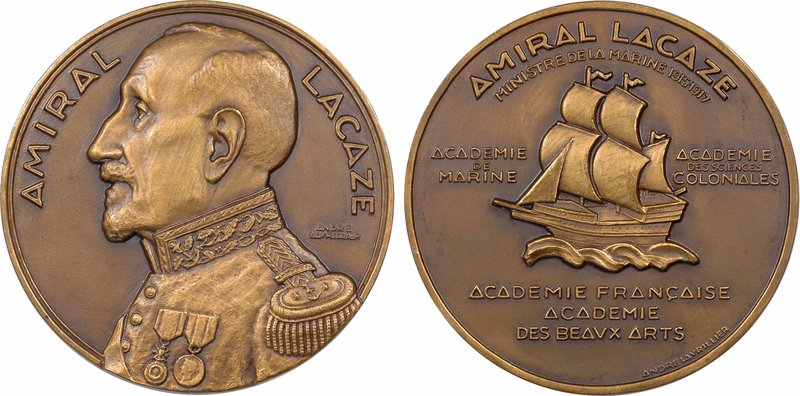 Ministère de la Marine, hommage à l'Amiral Lacaze, par Lavrillier, s.d. Paris
S...