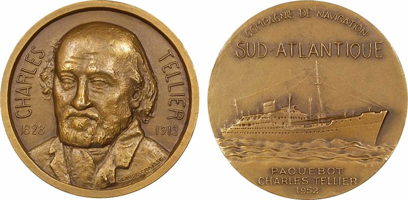Compagnie de navigation sud-atlantique, le paquebot Charles Tellier, par Fraisse...