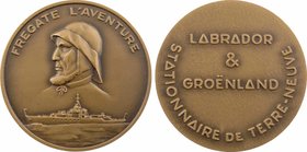 Militaria, la frégate L'Aventure (Labrador et Groenland), s.d
SPL. Bronze, 45,5 mm, 44,60 g, 12 h

Après avoir servi durant la Seconde Guerre Mondi...
