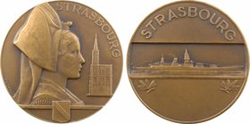 Militaria, le navire de ligne Strasbourg, par Morlon, s.d. Paris
SUP. Bronze, 41,0 mm, 36,60 g, 12 h, Punch: Corne d'abondance