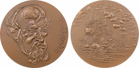Vème République, hommage à Eugène Boudin, par Despierre, 1971 Paris
SPL. Bronze, 68,0 mm, 162,70 g, 12 h, Punch: Corne d'abondance

Splendide homma...