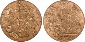 Vème République, la bataille de Lépante, par Despierre, 1973 Paris
SPL. Bronze, 81,0 mm, 229,60 g, 12 h, Punch: Corne d'abondance