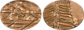 Vème République, concours d'aviron, par Montané, 1976 Paris
SPL. Bronze, 48,5 mm, 145,68 g, 12 h, Punch: Corne d'abondance