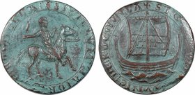 Vème République, La Rochelle, reproduction du sceau de la ville, N°135/500, 1978 Paris
SPL, R. Bronze, 74,0 mm, 283,60 g, 12 h, Punch: Corne d'abonda...