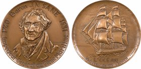 Vème République, le Baron Sané et le vaisseau Océan, par Gondard, 1984 Paris
SUP+. Bronze, 69,0 mm, 162,80 g, 12 h, Punch: Corne d'abondance