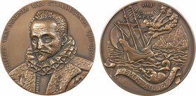 Belgique, quadricentenaire de Philippe de Marnix, baron de Sainte-Aldegonde, 1540-1940
SUP+. Bronze, 50,0 mm, 47,70 g, 12 h

Exemplaire très légère...