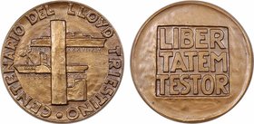 Italie, centenaire de la compagnie de navigation Lloyd à Trieste (Lloyd Triestino di navigazione), par Mascherini, 1836-1936
SUP+. Bronze, 51,0 mm, 6...