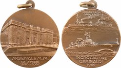 Italie, centenaire de la base navale la Spezia, 1860-1960
SPL. Bronze, 32,0 mm, 13,00 g, 12 h

Splendide exemplaire avec sa belière d'origine