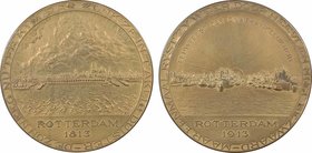 Pays-Bas, centenaire de l'indépendance (port de Rotterdam), 1813-1913
SUP. Bronze, 59,0 mm, 88,00 g, 12 h

Exemplaire légèrement nettoyé sinon abso...