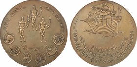 Pays-Bas, tricentenaire de l'Université d'Amsterdam (Athenaeum Illustre), 1632-1932
SUP. Bronze, 60,0 mm, 54,20 g, 12 h

Léger nettoyage et petites...
