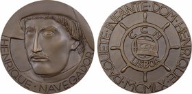 Portugal, Compagnie Coloniale de Navigation (C.C.N.), hommage à Henri le Navigateur (Henrique Navegador), par Correia, 1960
SPL. Bronze, 70,0 mm, 150...