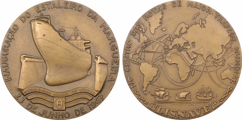 Portugal, inauguration du chantier naval de Lisnave, par L. de Almeida, 1967
SU...