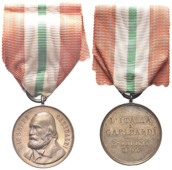 Durante Vittorio Emanuele III, 1900-1943.
Medaglia 1902 opus S. Johnson.
Æ gr....