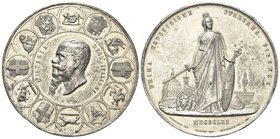 Vittorio Emanuele II, 1849-1878.
Medaglia 1861 opus Nicolini, Farnesi e Mattarelli.
Metallo Bianco gr. 51,90 mm 54,4
Dr. L’ITALIA DEGL’ ITALIANI. T...