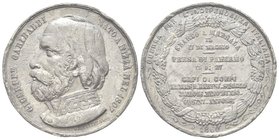 Umberto I, 1878-1900.
Medaglia 1860 opus Massonnet Editeur.
Metallo Bianco gr. 53,74 mm 50,4
Dr. GIUSEPPE GARIBALDI - NATO A NIZZA 1807. Busto a s....