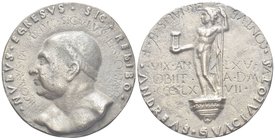 Niccolò Palmieri (vescovo di Orte), 1401-1467.
Medaglia 1467 opus A. Guazzalotti.
Æ gr. 68,49 mm 60,8
Dr. NVDVS EGRESVS SIC REDIBO / NICOLAVS PALMI...