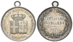 Durante Vittorio Emanuele II, 1861-1878.
Medaglia 1876 Regio Collegio C. Alberto e dei Barnabiti.
Ag gr. 23,41 mm 36,5
Dr. R. COLLEGIO CARLO ALBERT...