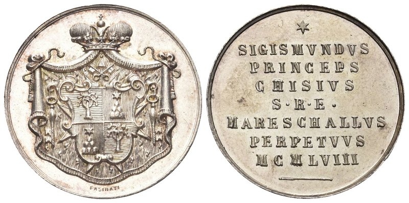 Sede Vacante (Maresciallo del Conclave Sigismondo Chigi), 1958.
Medaglia 1958 o...