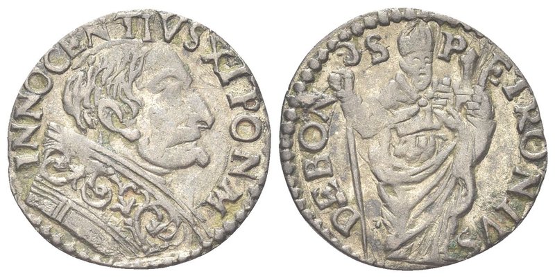 Innocenzo XI (Benedetto Odescalchi), 1676-1689.
Muraiola.
Mi gr. 1,52
Dr. INN...