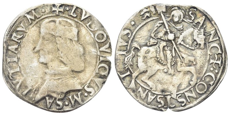 Ludovico II di Saluzzo, 1475-1504. 
Cavallotto. 
Ag gr. 3,47
Dr. LVDOVICVS M ...