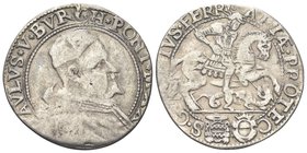 Paolo V (Camillo Borghese), 1605-1621.
Testone 1620.
Ag gr. 7,97
Dr. PAVLVS V BVRGH PONT MAX - 1620 F R. Busto del Pontefice a d. con camauro.
Rv....