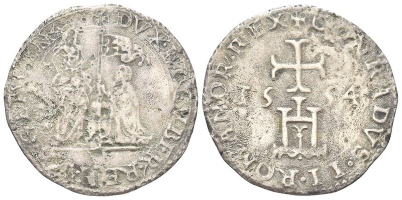 Dogi Biennali, 1528-1797. II Fase, 1541-1637.
Testone 1554.
Ag gr. 8,39
Dr. D...