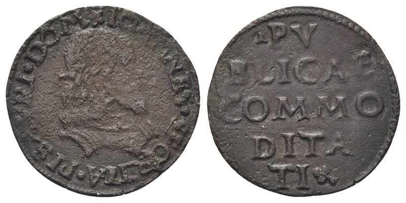 Giovanni Sforza Signore, 1489-1500 e 1503-1510. 
Soldo.
Æ gr. 1,48
Dr. IOANNE...